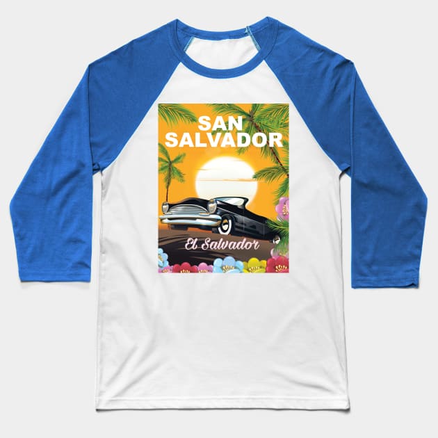 San Salvador "El Salvador" Baseball T-Shirt by nickemporium1